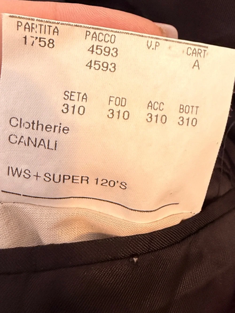 Canali Proposta Men’s 42L Black Super 120s Wool Blazer Made in Italy
